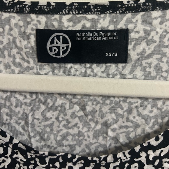 American Apparel X Nathalie Du Pasquier Composition Print Babydoll Top Size XS/S - Picture 2 of 4